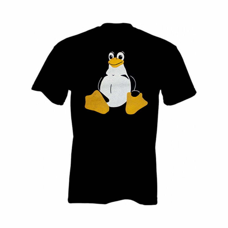 Linux T-shirt med Tux logo