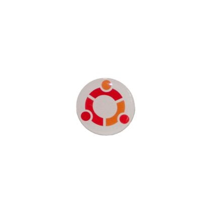 Linux badge med Ubuntu logo