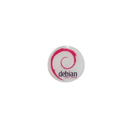 Linux badge med Debian logo