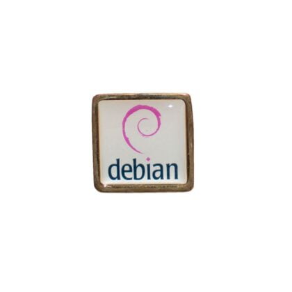 Linux badge med Debian logo