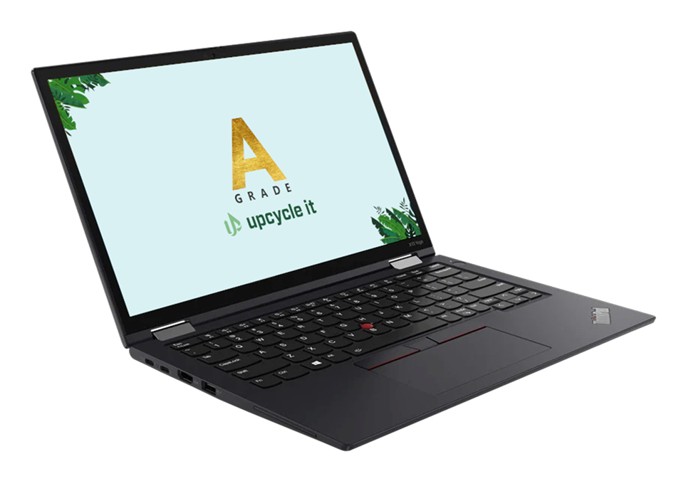 upcycle it Lenovo ThinkPad X13 Yoga G1 (Refurbished) A Intel® Core™ i5 i5-10210U Hybrid (2-i-1) 33,8 cm (13.3") Berøringsskærm Fuld HD 16 GB DDR4-SDRAM 256 GB SSD Windows 11 Pro Sort Nordisk