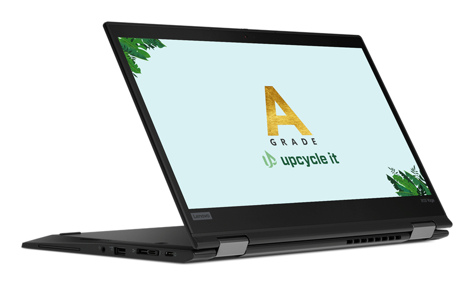 upcycle it Lenovo ThinkPad X13 Yoga G1 (Refurbished) A Intel® Core™ i5 i5-10210U Hybrid (2-i-1) 33,8 cm (13.3") Berøringsskærm Fuld HD 16 GB DDR4-SDRAM 256 GB SSD Windows 11 Pro Sort Nordisk
