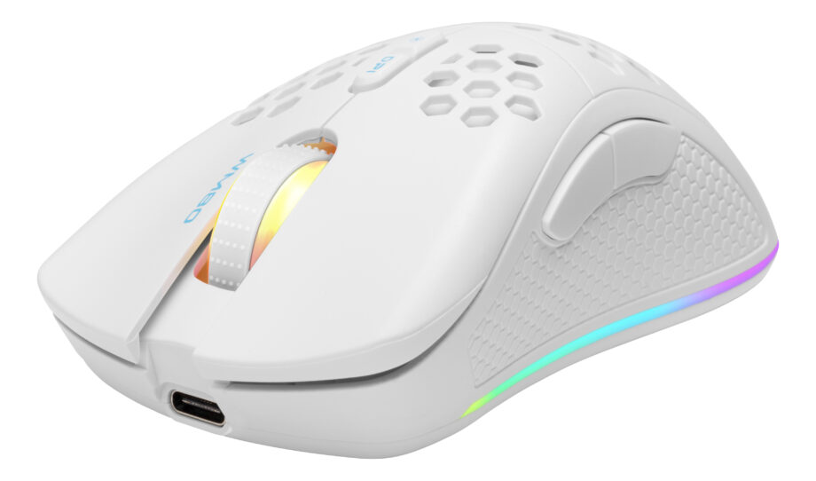 GAMING WM80 Wireless ultralight gaming mouse - Mus - 7 knapper - Hvid
