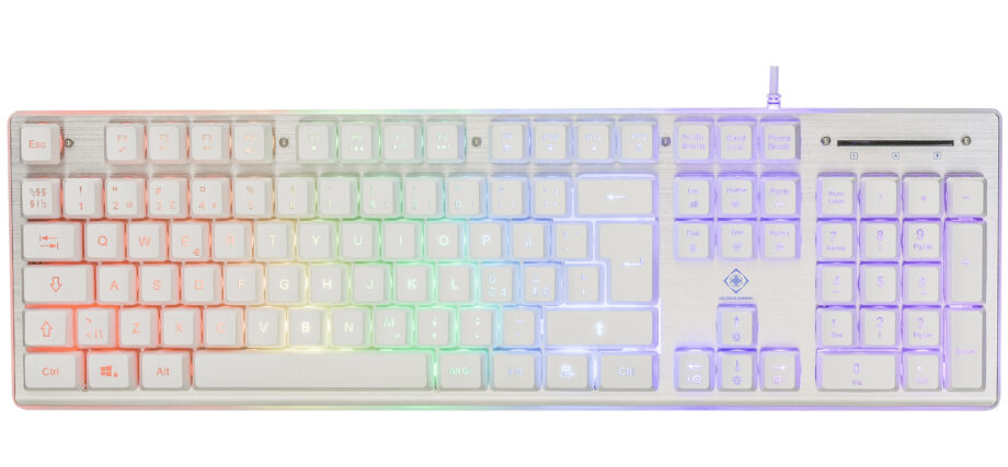 GAMING Full Size - Gaming Tastatur - Nordisk - Hvid