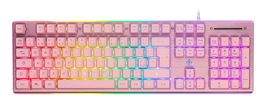 GAMING Full Size - Gaming Tastatur - Nordisk - Pink