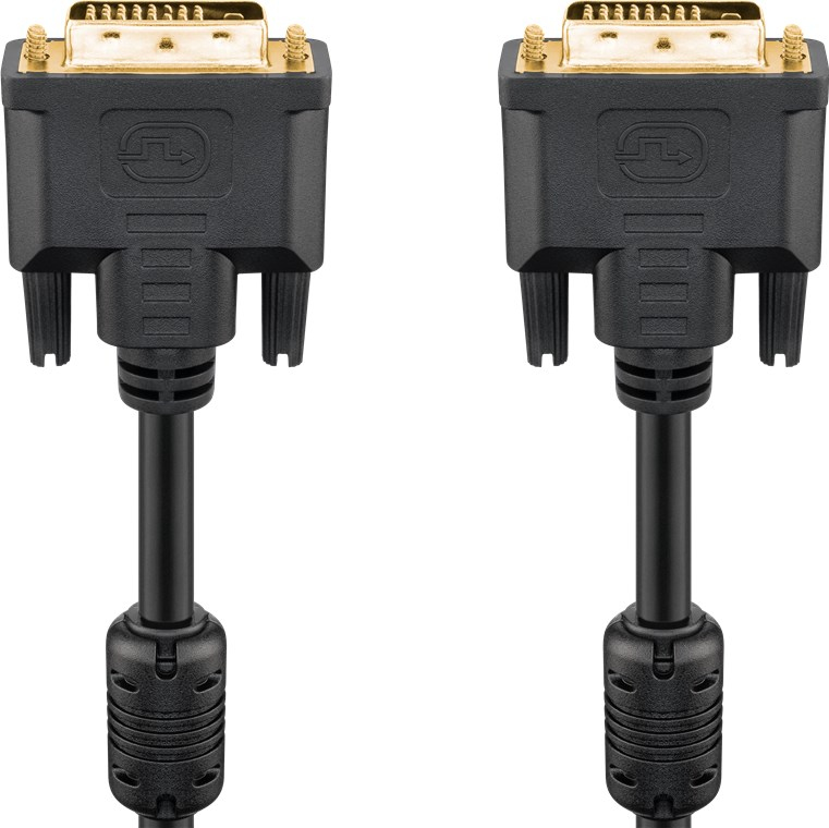 DVI monitor kabel 24+1 han/han, 10 m