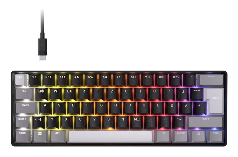CLIPPER PRO MINI 60 - Gaming Tastatur - Uden Numpad - Nordisk - Sort