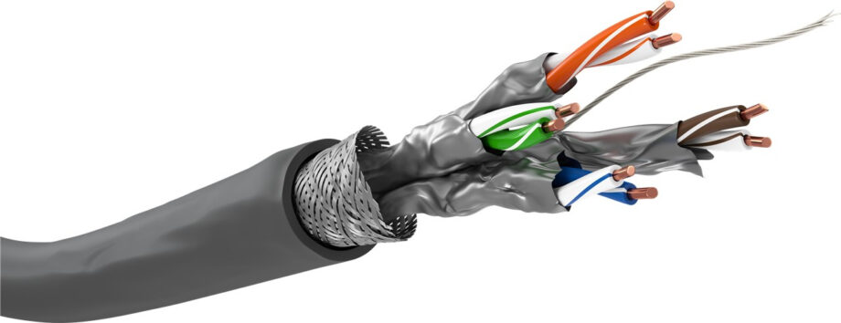 Goobay 50977 CAT 6 Network Cable, S/FTP (PiMF), Grey, 100m Cable Length