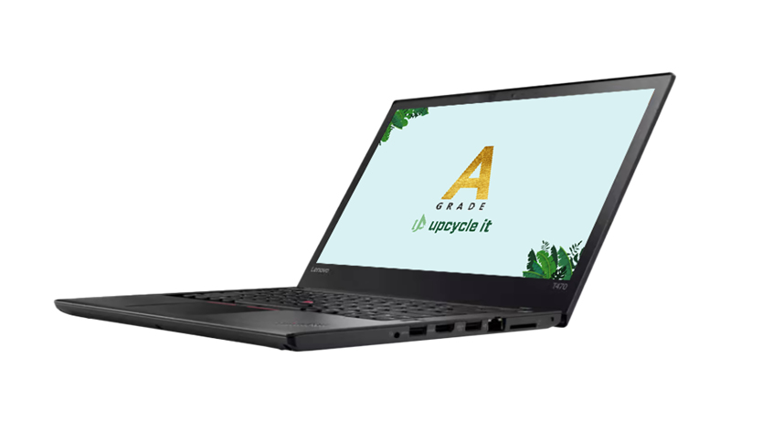 upcycle it Lenovo ThinkPad T470 (Refurbished) A Intel® Core™ i5 i5-6300U Laptop 35,6 cm (14") Fuld HD 8 GB DDR4-SDRAM 256 GB SSD Windows 10 Pro Sort Nordisk