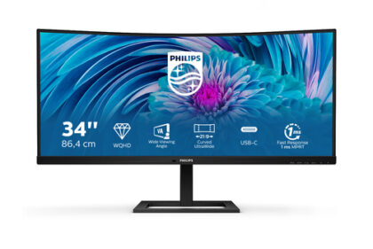 Philips 86.4cm (34.0"") 346E2CUAE 21:09 HDMI+DP+USB-C VA