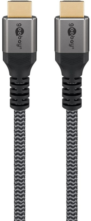 HDMI 2.1 Sleeved - 1m - Sort