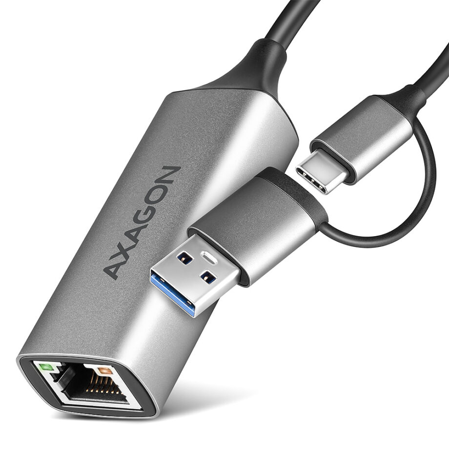 Gigabit Ethernet Adapter USB-C+ USB-A