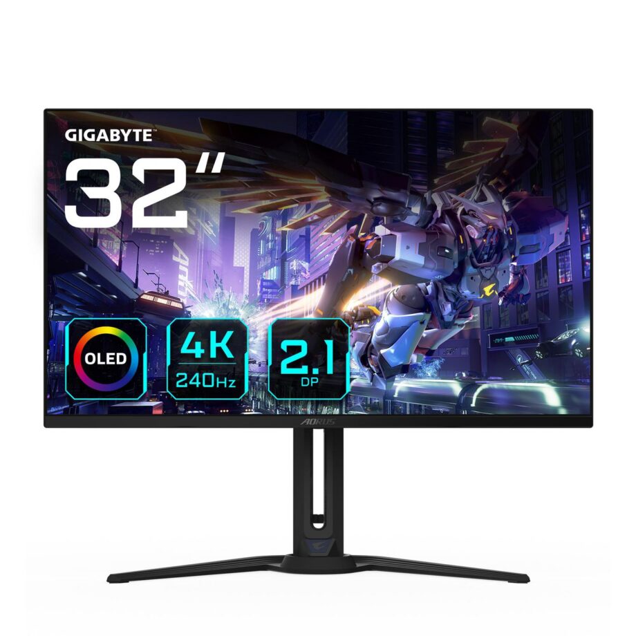 81,3cm/32"" (3840x2160) Gigabyte AORUS FO32U2P 16:9 4K 0,03ms 240Hz 2xHDMI DP USB-C Speaker Black